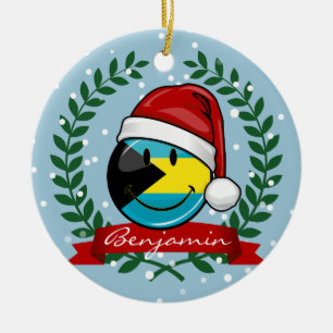 Jolly stil för Bahamas flaggajul Julgransprydnad Keramik