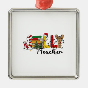 Jolly Teacher Julgransprydnad Metall