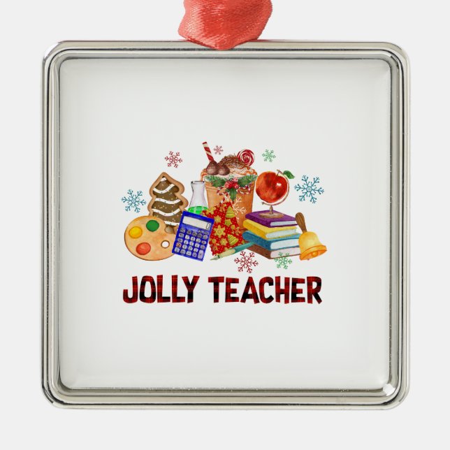 Jolly Teacher Julgransprydnad Metall (Framsidan)