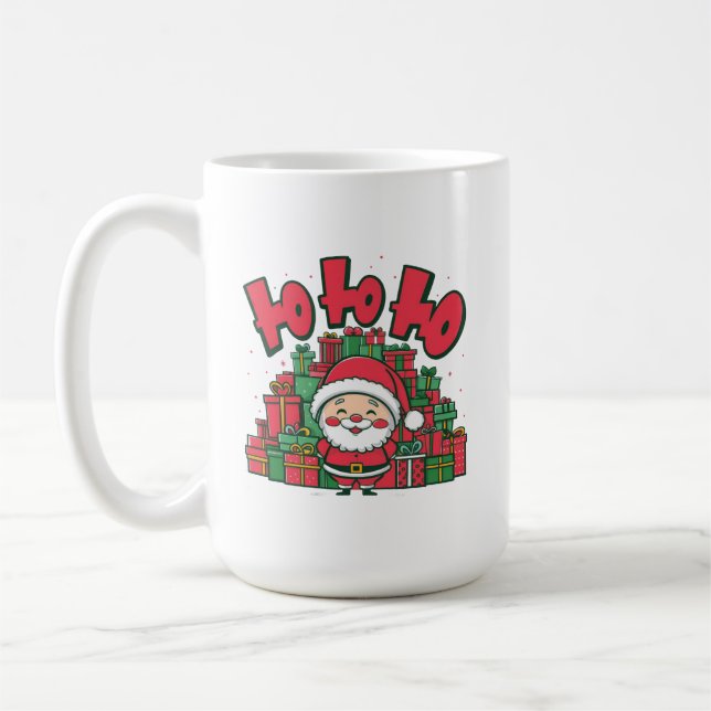 Jolly Tecknad Santa-67748 Kaffemugg (Vänster)