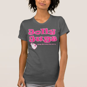 Jolly tillbringare som bröstcancer gynnar, smutsa t-shirt