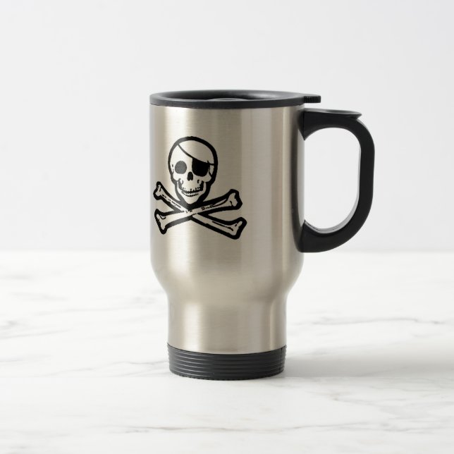 Jolly travel mug för Roger piratGrog Resemugg (Höger)