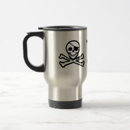 Jolly travel mug för Roger piratGrog Resemugg