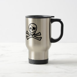 Jolly travel mug för Roger piratGrog Resemugg