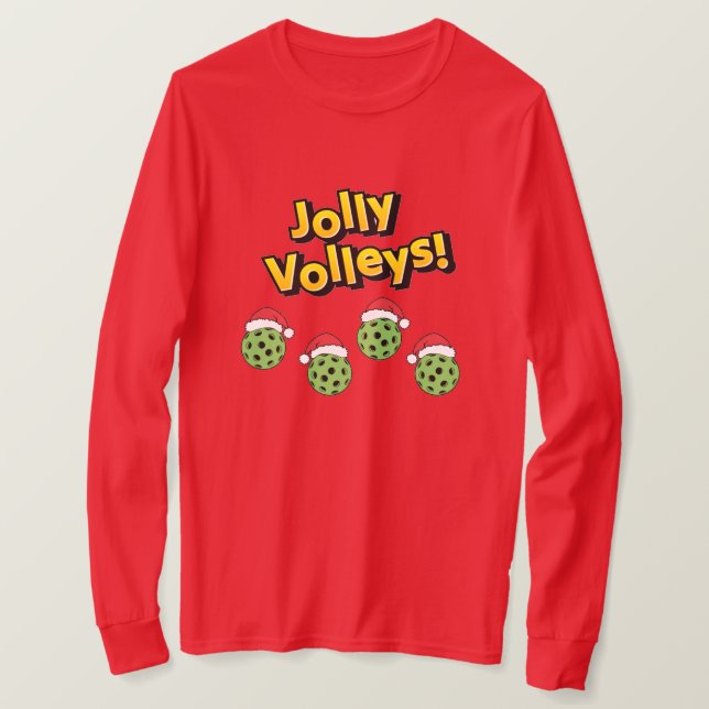 Jolly Volleys Långärmad T-Shirt (Design framsida)