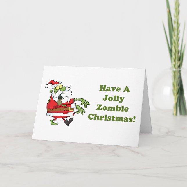 Jolly Zombiejul Helgkort (Framsida)