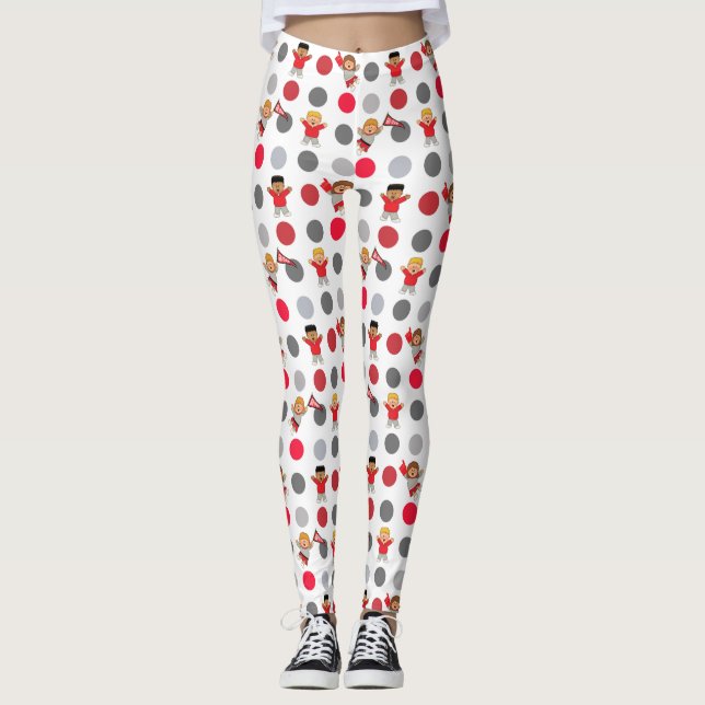JollyKins Cheerleaders och prickar Leggings (Framsida)