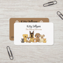 JollyKins Cute Pet Sitta Visitkort
