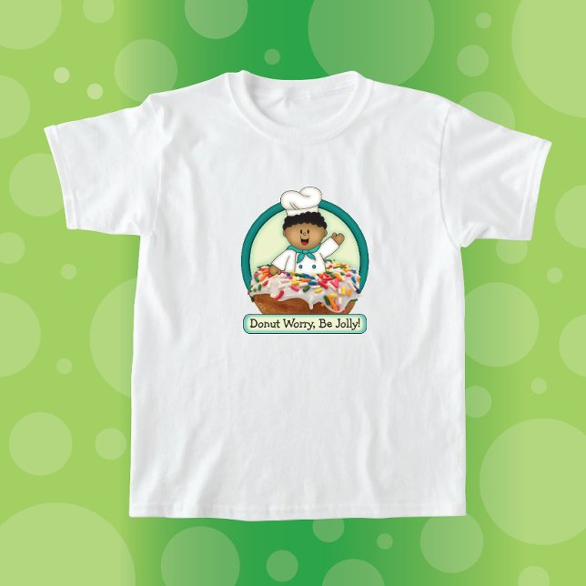 JollyKins Donut Worry BE Jolly (Grönt) T-Shirt (Skapare uppladdad)