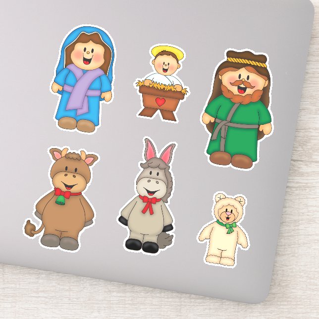 JollyKins Nativitet (uppsättning 6) Klistermärken (Detalj)