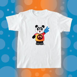 JollyKins Peace Panda T Shirt