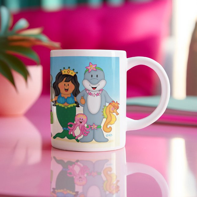 JollyKins Sjöjungfru Friends Två-Tonad Mugg (Skapare uppladdad)