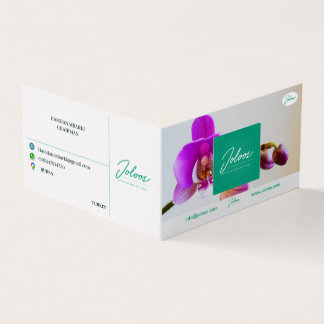JOLOOS  FOLDED BUSINESS CARD VISITKORT