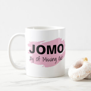 JOMO-glädje av saknaden ut Kaffemugg