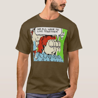 Jon Arbuckle Glitch Art Design T Shirt