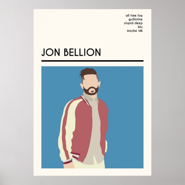 Jon Bellion Wall ArtPosterPrints Poster (Framsidan)