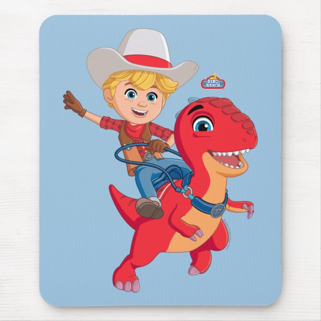 Jon och Blitz | Dino Ranch Musmatta (Framsidan)