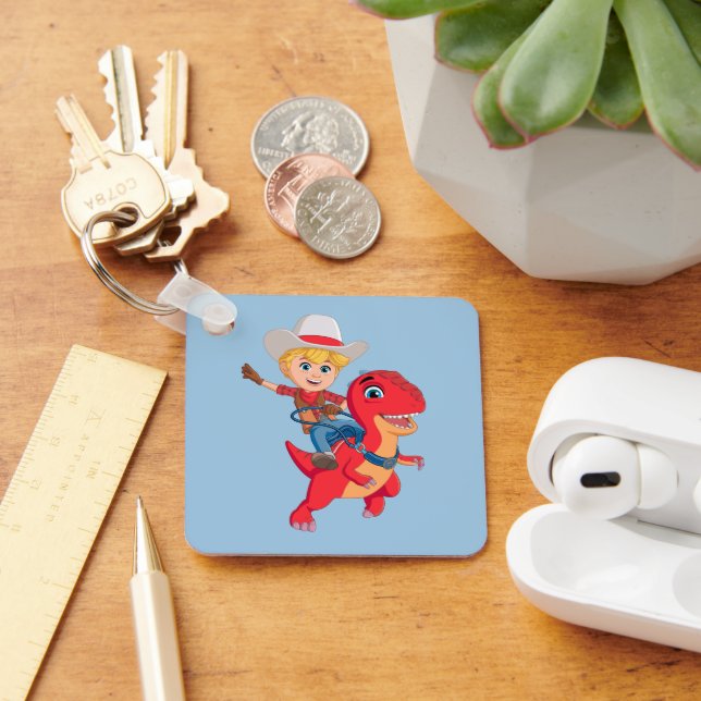 Jon och Blitz | Dino Ranch Nyckelring (Skrivbord)