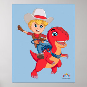 Jon och Blitz   Dino Ranch Poster