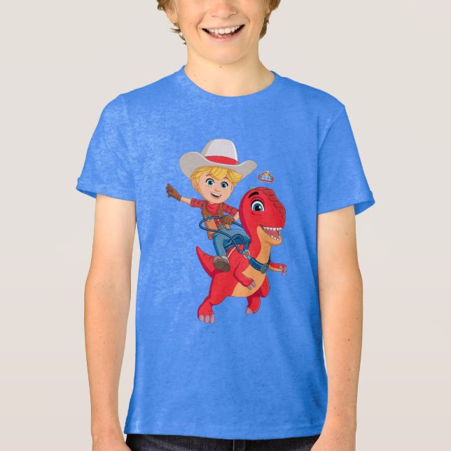 Jon och Blitz | Dino Ranch T Shirt (Framsida)