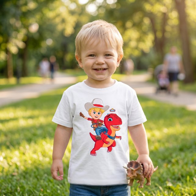 Jon och Blitz | Dino Ranch T Shirt (Skapare uppladdad)