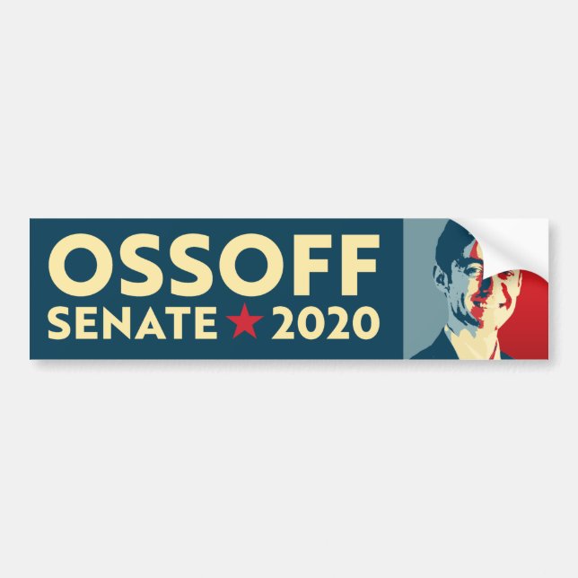 Jon Ossoff 2020 Bildekal (Framsidan)