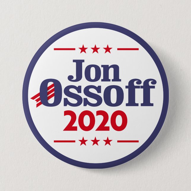 Jon Ossoff 2020 Knapp (Framsida)