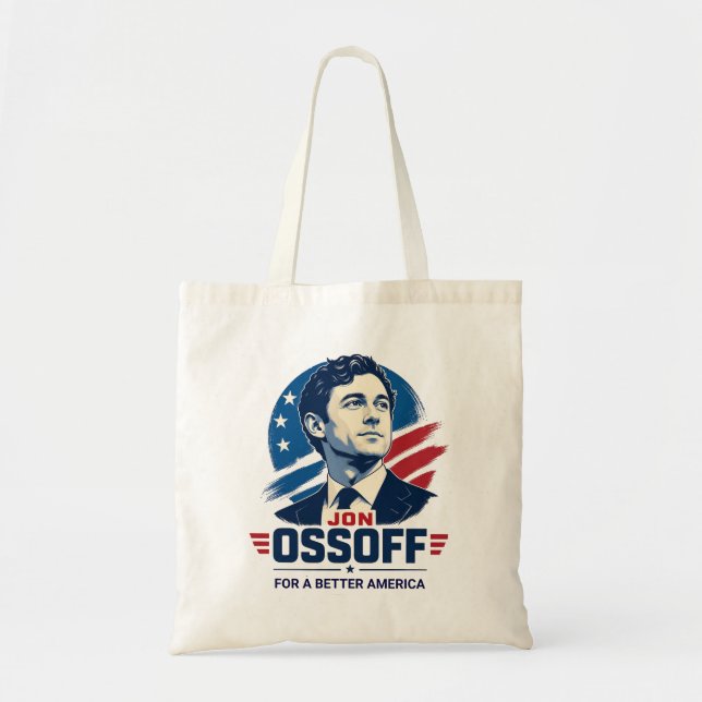 Jon Ossoff | För ett bättre Amerika | Politisk Tygkasse (Framsidan)