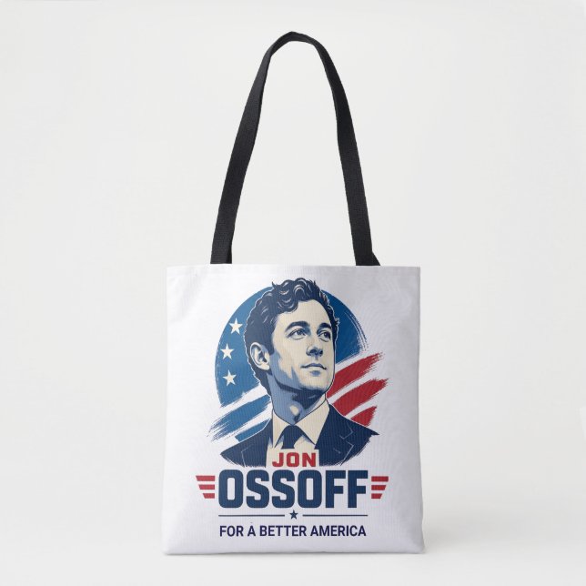 Jon Ossoff | För ett bättre Amerika | Politisk Tygkasse (Framsida)