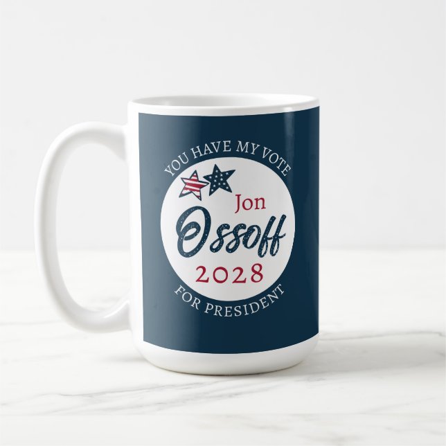 Jon Ossoff för president 2028  Kaffemugg (Vänster)