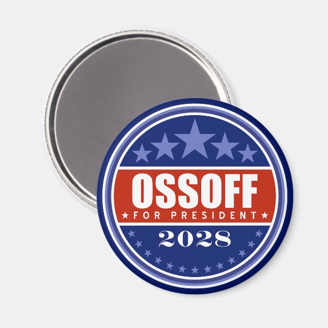 Jon Ossoff för president 2028 Magnet (Front/Back)