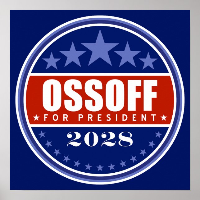 Jon Ossoff för president 2028 Poster (Framsidan)
