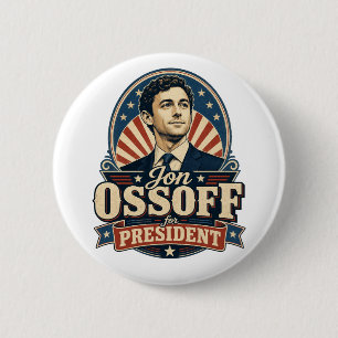 Jon Ossoff För president Politisk Knapp