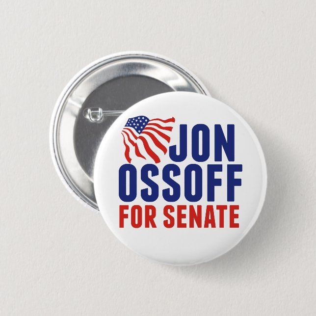 Jon Ossoff för senaten 2026 Georgia-valet Knapp (Framsida & baksida)