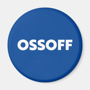 Jon Ossoff Georgia Senare blått vitt Magnet