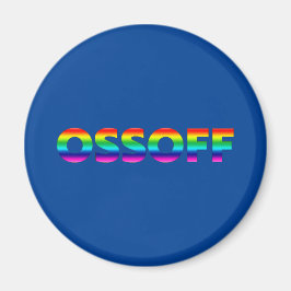 Jon Ossoff Georgia Senate runoff pride lgbt blue Magnet