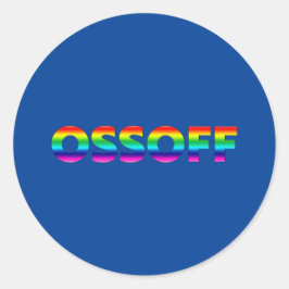 Jon Ossoff Georgia Senate runoff pride lgbt blue Runt Klistermärke