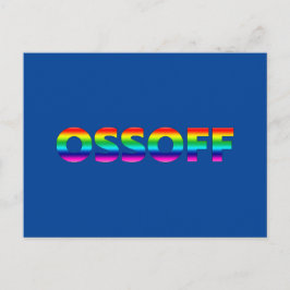 Jon Ossoff Georgia Senate runoff pride lgbt blue Vykort