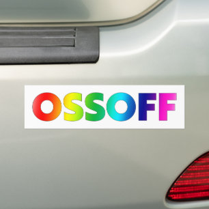 Jon Ossoff Georgia Senate runoff pride lgbtq lgbt Bildekal