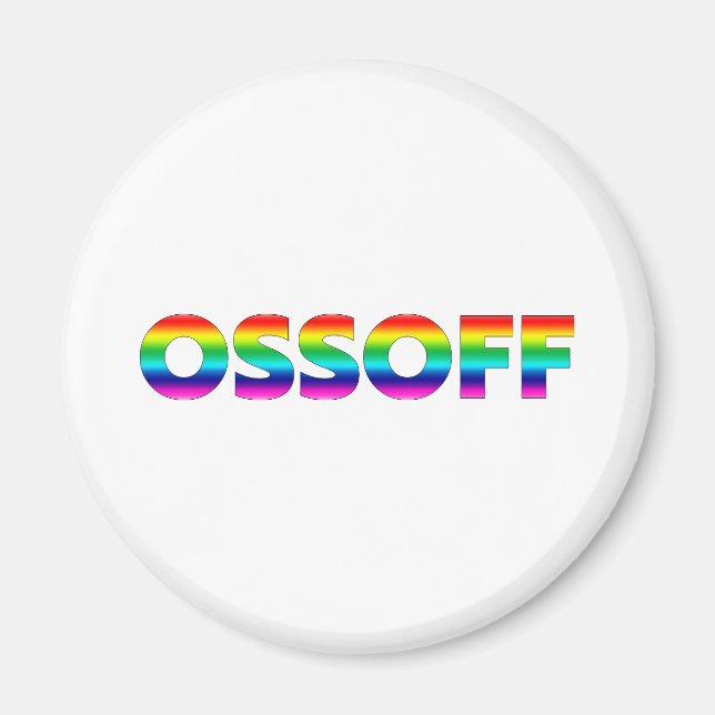 Jon Ossoff Georgia Senate runoff pride lgbtq lgbt Magnet (Framsidan)