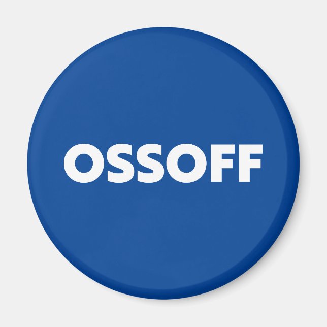 Jon Ossoff Georgia Senate runoff white Magnet (Framsidan)