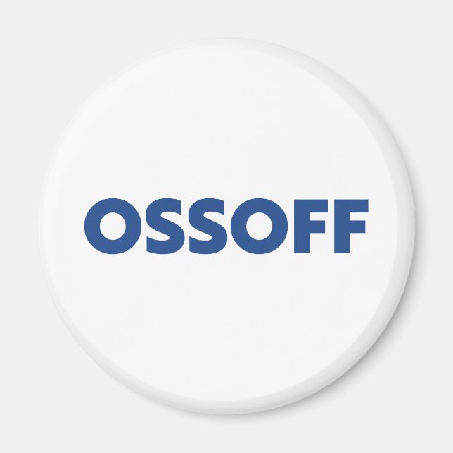Jon Ossoff Georgia Senate runoff white Magnet (Framsidan)