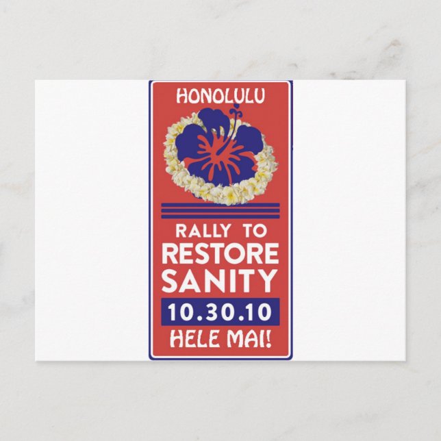 Jon Stewart Lei Vykort (Framsida)