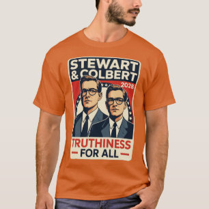 Jon Stewart & Stephen Colbert 2028 Sanningens för T Shirt