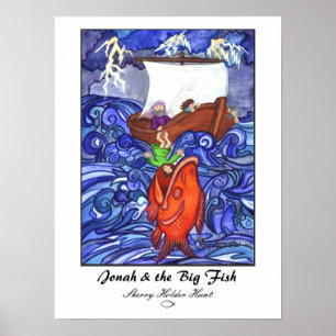 Jonah & Big Fish Print Customized Poster