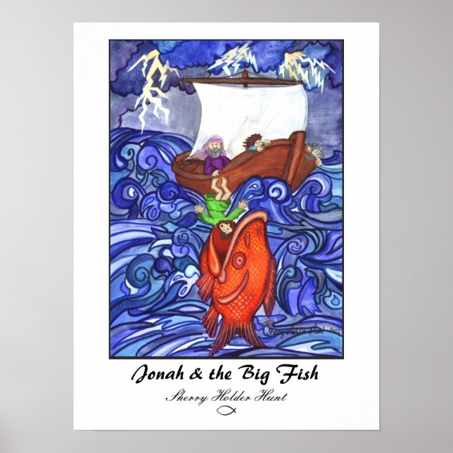 Jonah & Big Fish Print Customized Poster (Framsidan)