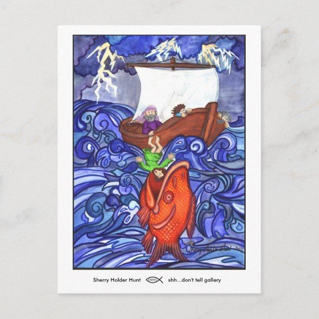 Jonah & Big Fish-vykort Vykort (Framsida)