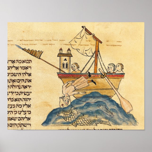 Jonah Eaten av Whale Poster (Framsidan)