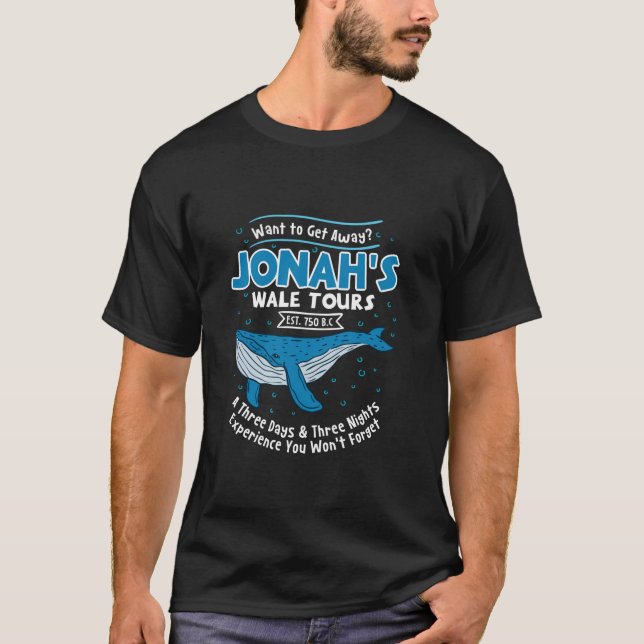 Jonah s Whale Tours tre dagar Expe T Shirt (Framsida)