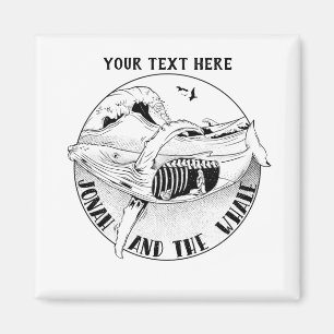 Jonah under tiden bibelkonst magnet